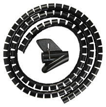 Kabelskjuler svart Ø 20 mm x 1,5 meter - PRIZE